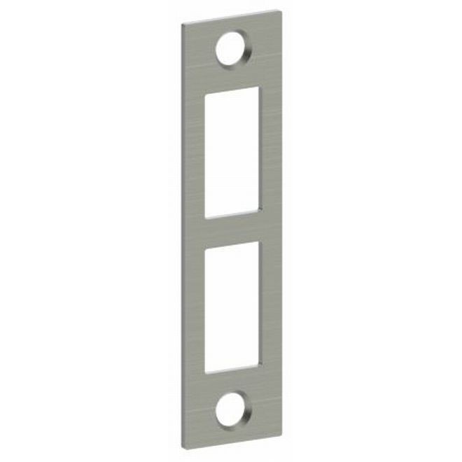 Hager 399132D No Lip Square Corner Large Case Strike - Satin Stainless Steel