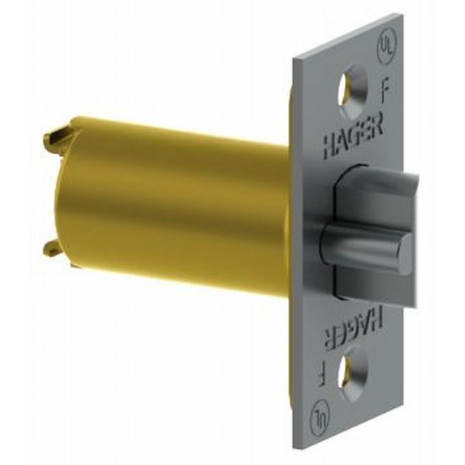 Hager 399526D 2-3/4" Square Corner Corridor Dead Latch for 3500 Series - Satin Chrome