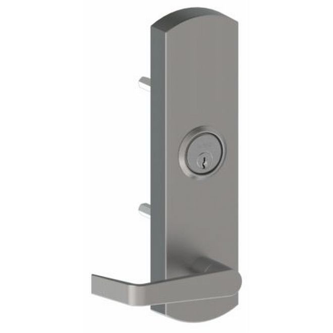 Hager 45NLWTN26D Night Latch Outside Exit Device Trim with Withnell Lever # 060001 - Satin Chrome