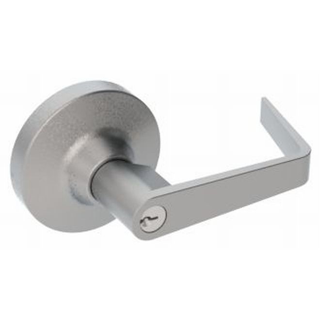 Hager 47KEWTN3 Keyed Entry Outside Exit Device Trim with Withnell Lever # 169440 - Bright Brass