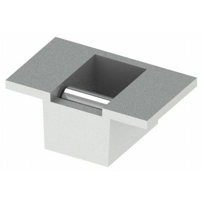 Hager 491432D Bottom Strike for 4700 Surface Vertical Rod Devices # 016213 - Satin Stainless Steel