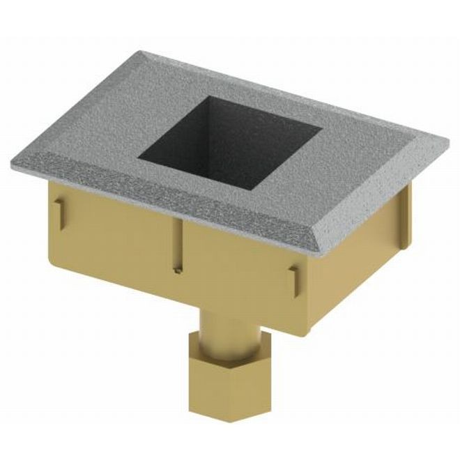 Hager 4924F32D Bottom Strike for 4500 Surface Vertical Rod Devices, # 016201 - Satin Stainless Steel
