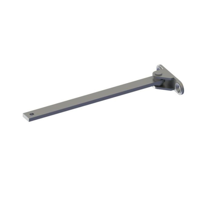 Hager 5112ALM Long Rod and Shoe for 5100 Series # 98370 - Aluminum
