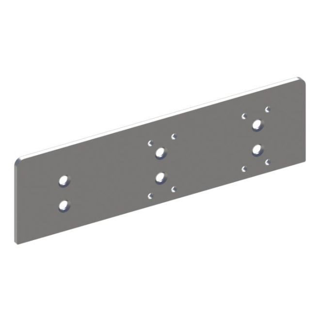 Hager 5115ALM Drop Plate for Top Jamb Mount with Screws # 23471 - Aluminum