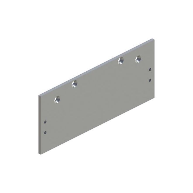 Hager 5916ALM Narrow Rail Parallel Arm Drop Plate with Mounting Screws for 5300 Series # 072669 - Aluminum