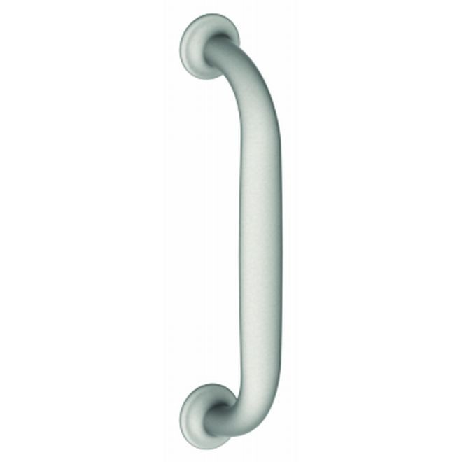 Hager 6N4 5-1/2" Center to Center Cast Door Pull with Plates # 052296 - Satin Brass
