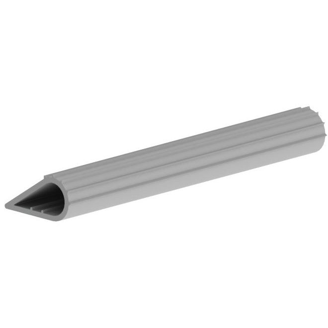 Hager 726S20CHAR 20' Press On Weatherstrip with Smoke Seal Charcoal Finish