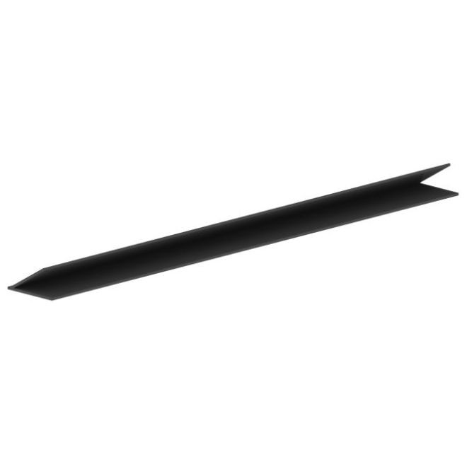 Hager 728CHAR20 20' Press On Weatherstrip Charcoal Finish