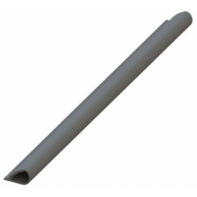 Hager 736S20CHAR 20' Press On Weatherstrip with Smoke Seal Charcoal Finish