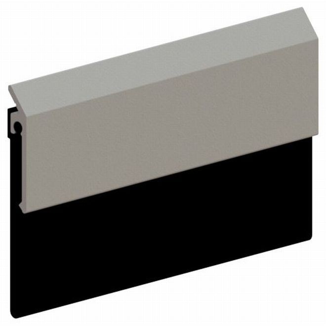 Hager 754SCLR48N 48" Neoprene Door Bottom Sweep Clear Anodized - Aluminum