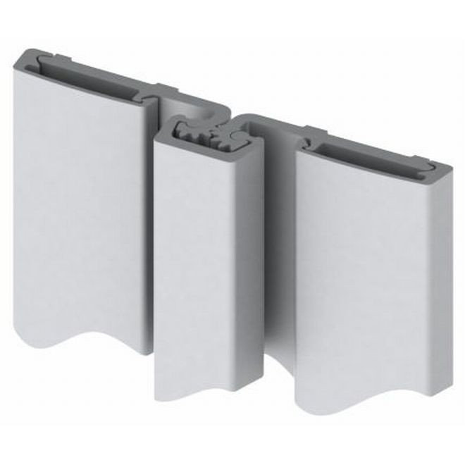 Hager 780057HD83CL 83" Full Surface Heavy Duty UL Bi-Fold Door Roton Hinge Clear Anodized - Aluminum