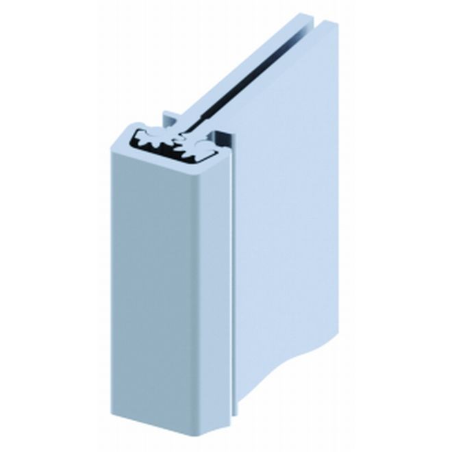 Hager 78011285LLCL 85" Concealed Leaf Heavy Duty Lead Lined Roton Hinge with Drill Quick Screws # 023194 - Aluminum