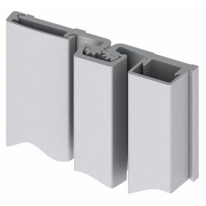 Hager 780157HD95CL 95" Full Surface Heavy Duty Frame Face Dimension Roton Hinge # 048060 Clear Anodized - Aluminum