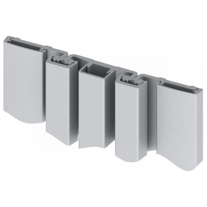 Hager 780257HD83CL 83" Full Surface Heavy Duty Double Roton Hinge Clear Anodized - Aluminum