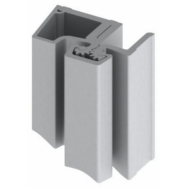 Hager 780300HD83CL 83" Half Surface Heavy Duty Center Hung Roton Hinge Clear Anodized - Aluminum