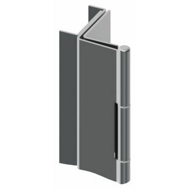 Hager 79092632D83 83" Concealed Leaf Swing Clear Continuous Hinge # 026760 - Satin Stainless Steel