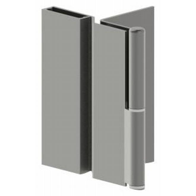 Hager 79093532D85 85" Half Surface Swing Clear Continuous Hinge - Satin Stainless Steel