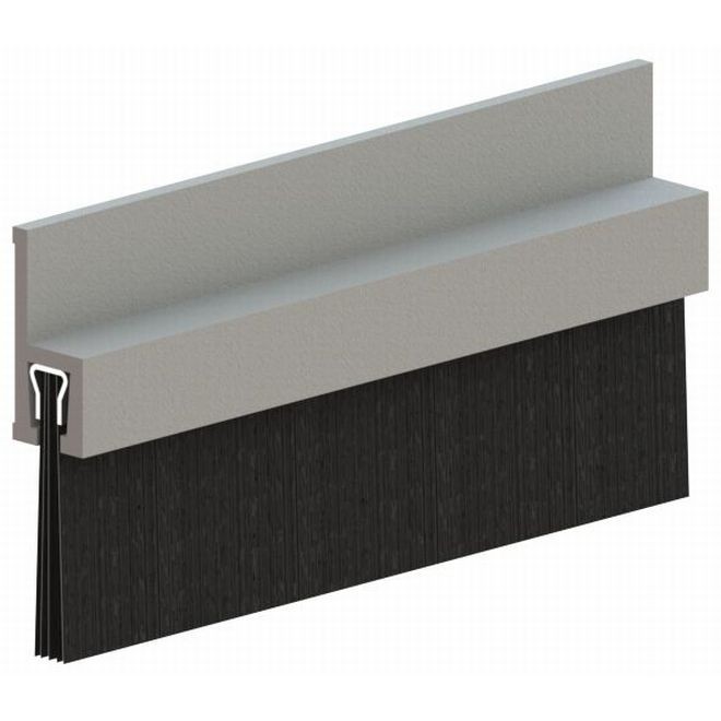 Hager 801SGLDB36 36" Door Sweep with 1" Brush Gold Anodized - Aluminum