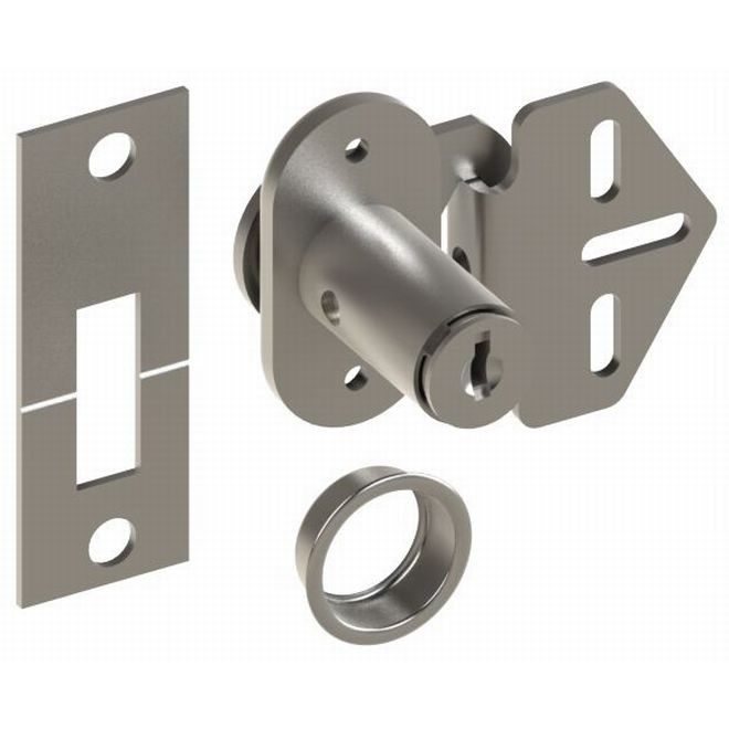 Hager 92643 Keyed Lock for Bifold Doors # 016725 - Bright Brass
