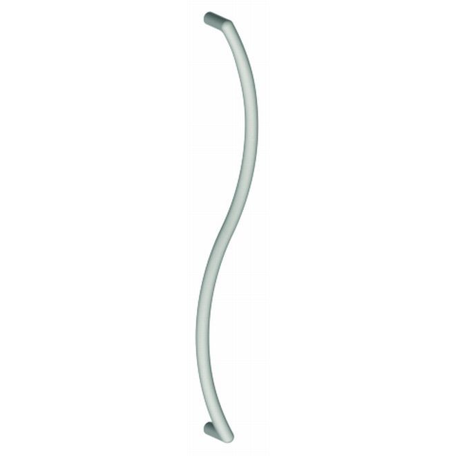 Hager 932P32D S Shaped Door Pull with 30" Center to Center # 021879 - Satin Stainless Steel