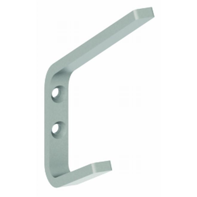 Hager 940P26D Double Coat Hook # 022327 - Satin Chrome