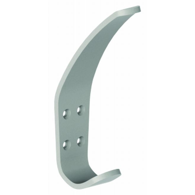 Hager 945P26D Double Surface Mounted Coat Hook # 000986 - Satin Chrome