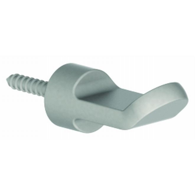 Hager 957P3 Modern Flat Coat Hook # 038315 - Bright Brass