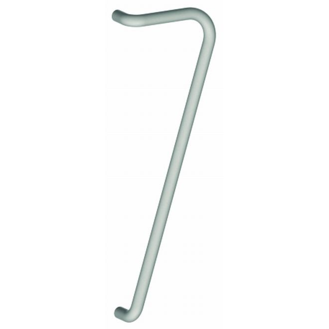 Hager 990B3LH Left Hand 18 Degree Door Pull Bar with Back to Back Mounting and 24" Center to Center - Bright Brass