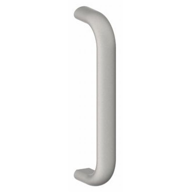 Hager 9E32 Oval Door Pull with 6" Center to Center # 109645 - Bright Stainless Steel