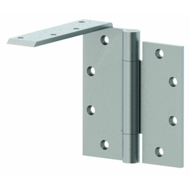Hager AB750541226D 5" x 4-1/2" Full Mortise Heavy Weight Concealed Anti Friction Bearing Three Knuckle Hinge # 002064 - Satin Chrome