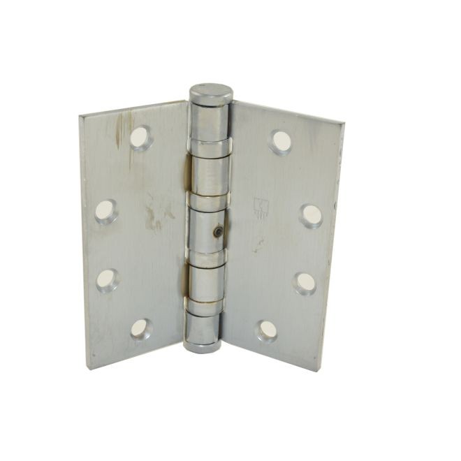 Hager BB116841226DNRP 4-1/2" x 4-1/2" Full Mortise Heavy Weight Ball Bearing Hinge Non Removable Pin # 004645 - Satin Chrome