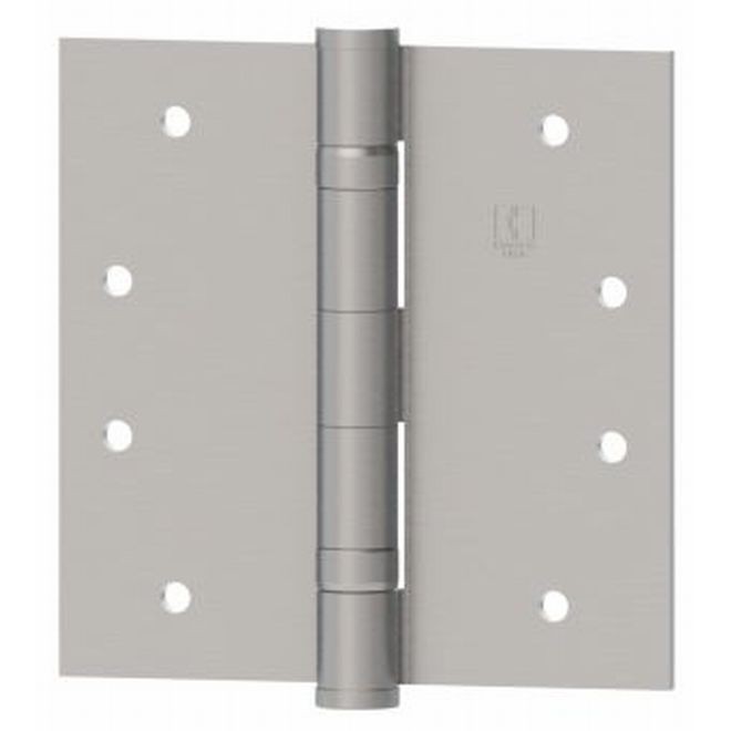 Hager BB127741226D 4-1/2" x 4-1/2" Full Mortise Standard Weight Ball Bearing Both Leaves Tapped Hinge - Satin Chrome