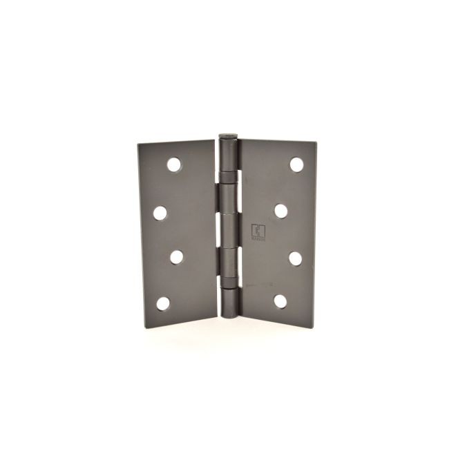Hager BB1741410R 4" x 4" Square Corner Ball Bearing Full Mortise Residential Weight Hinge # 040724 Matte - Antique Bronze