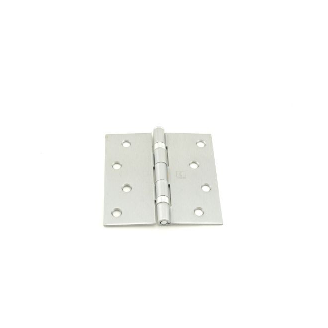 Hager BB1741426D 4" x 4" Square Corner Ball Bearing Full Mortise Residential Weight Hinge # 034482 - Satin Chrome