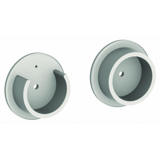 Hager BL6794 Plastic Closet Pole Sockets # 013514 - Satin Brass