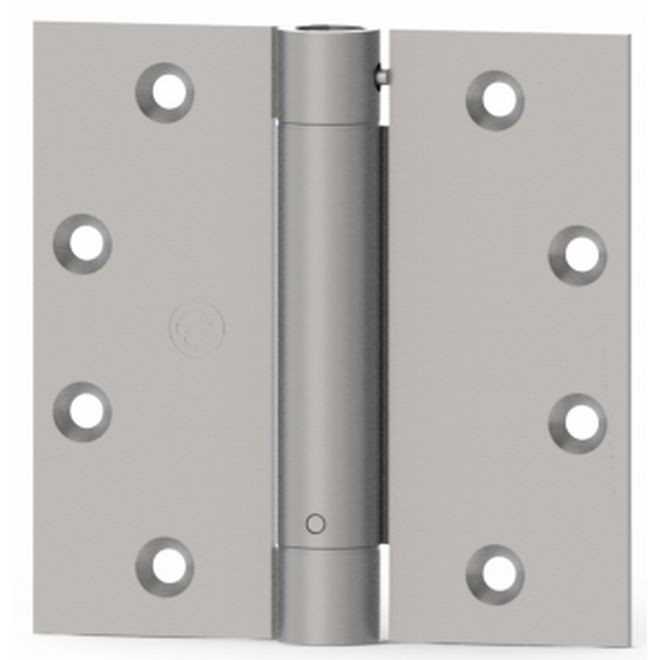 Hager EC110541226D 4-1/2" x 4-1/2" Full Mortise Standard Weight Spring Square Corner Hinge # 079567 - Satin Chrome