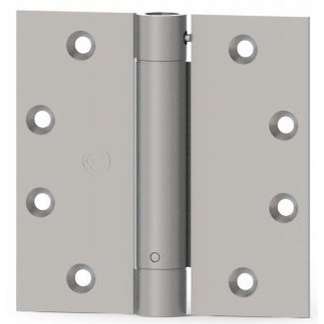 Hager EC1105412P 4-1/2" x 4-1/2" Full Mortise Standard Weight Spring Square Corner Hinge # 079571 - Prime Coat