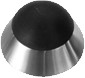 Inox 1 9/16" Stainless Steel Door Stop - DSIX07