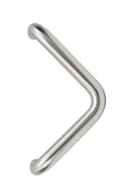 Inox V-Shape Door Pull 1 1/4" Dia. 12" Centers