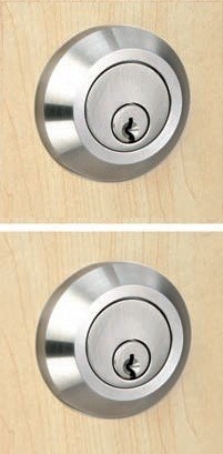 Inox Round Deadbolt Double Cylinder - RD120