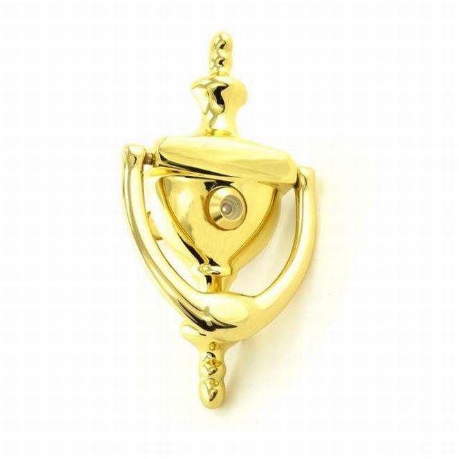 Ives 0231252U6 Door Knocker with U700 UL Viewer - Bright Brass