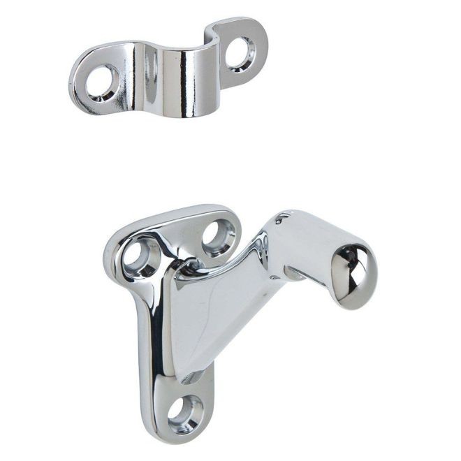 Ives 059B Handrail Bracket - Bright Chrome