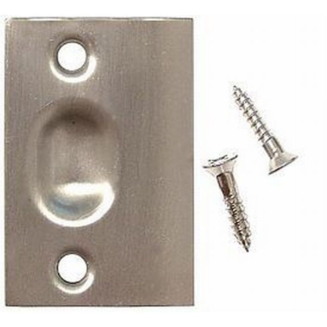 Ives 0953 Strike for 347 Ball Catch - Satin Nickel
