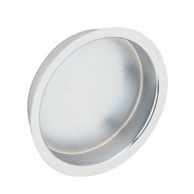 Ives 221B 2-1/8" Round Flush Pull - Bright Chrome