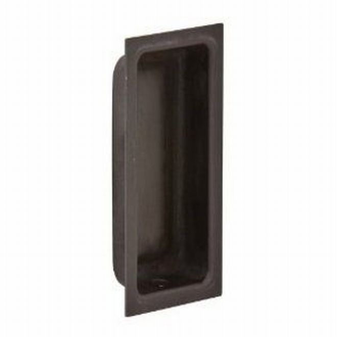 Ives 227B Large Rectangular Flush Pull - Oil Rubbed Bronze