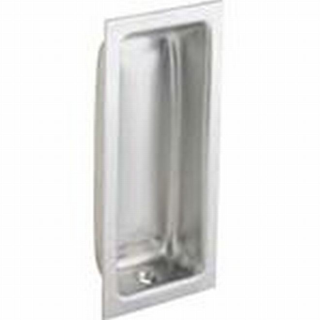 Ives 227B Large Rectangular Flush Pull - Satin Chrome
