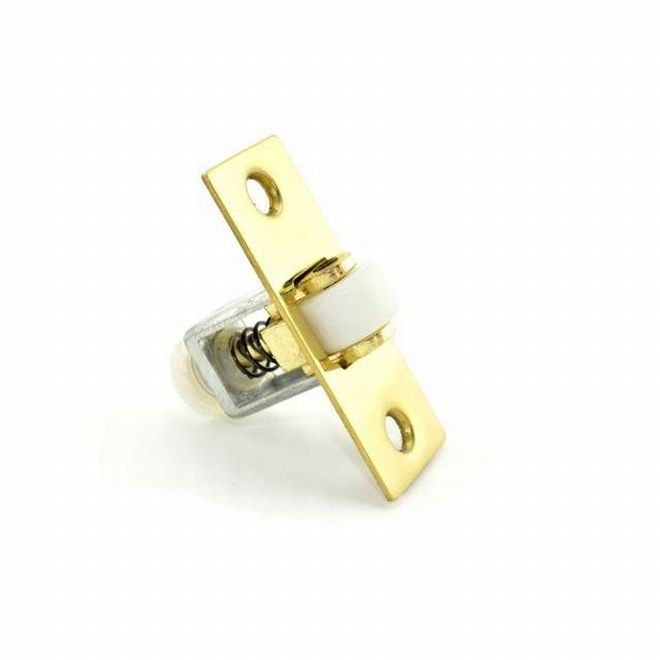 Ives 335B Adjustable Roller Catch with Full Lip Strike - Bright Brass