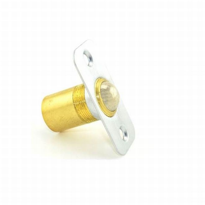 Ives 349B Round Corner Ball Catch - Satin Chrome