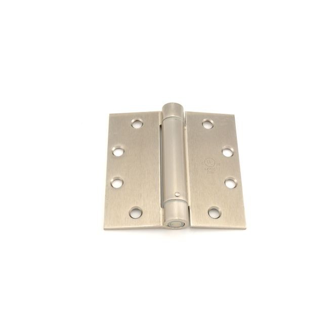 Ives 3SP1412 4-1/2" x 4-1/2" Standard Weight Spring Hinge - Satin Nickel