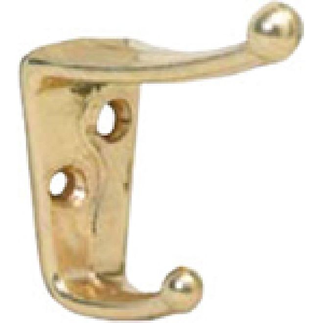 Ives 405A Coat and Hat Hook - Bright Brass